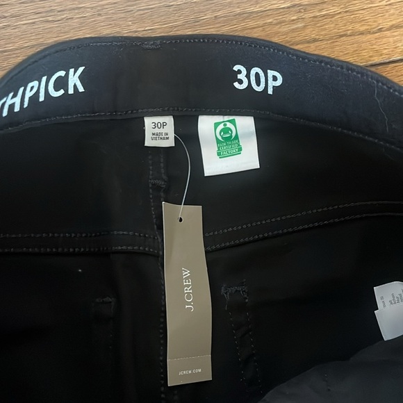 J crew toothpick Black Mid  Rise Jean Size 30P New With Tag - Picture 9 of 12